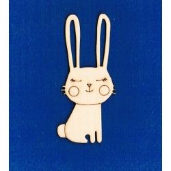 Zajączek    10x4,5cm  ( seria : zwierzątka leśne ) , króliczek, zając